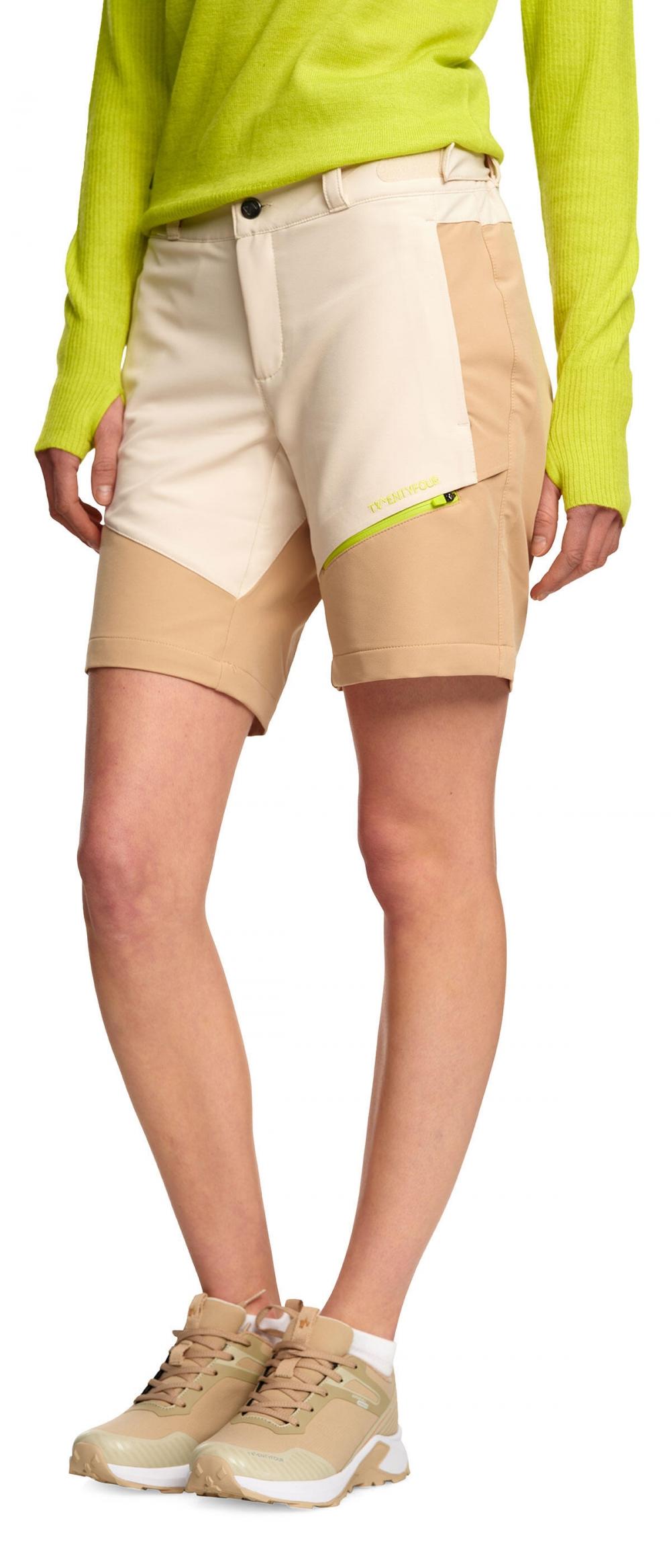 Twentyfour Flåm 2.0 LS Shorts Dame, Gråhvit