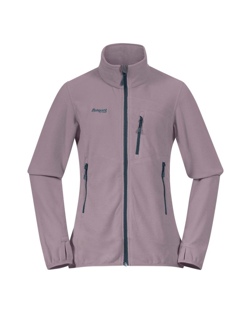 Bergans Runde Youth Girl Fleecejakke til barn, Lilac Chalk