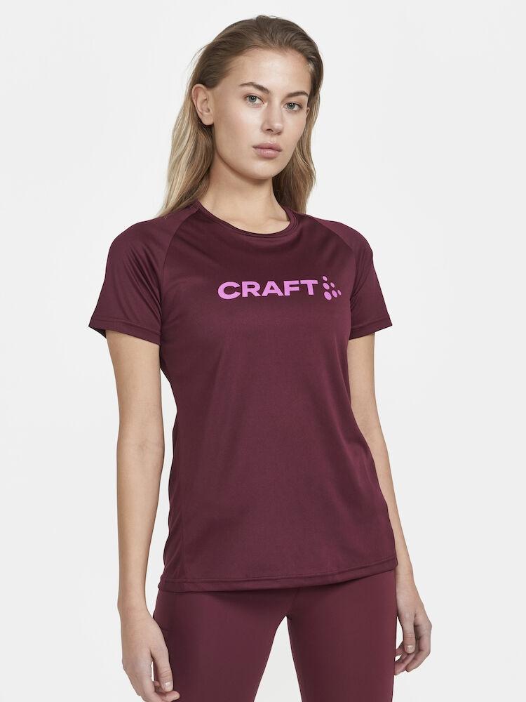 Craft Core Essence Logo Tee T-skjorte for trening Dame, Punsch